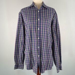 Pronto Uomo Button Down Dress Shirt Size L